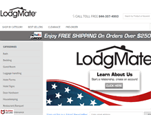 Tablet Screenshot of lodgmate.com